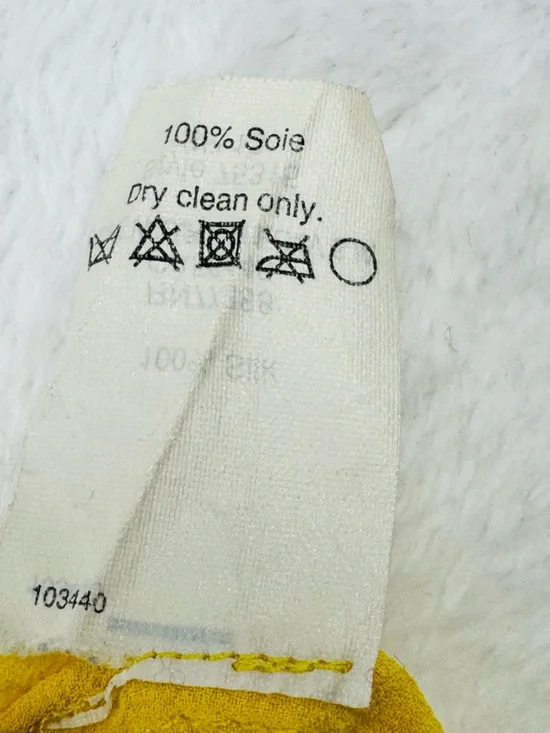 Madewell pintucked blouse. Short, pleated sleeves. 100% Silk. Women’s size L. - Picture 8 of 10